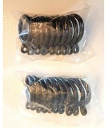 1 3/8 in Drapery Curtain Eyelet Ring LOT 20 Black Plastic for 7/8 in or ... - $7.83