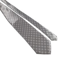 Bordeaux Men Necktie Accessory Shiny Silver Office Work Casual Dad Gift - £18.38 GBP
