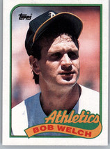 1989 Topps 605 Bob Welch Corrected Card Oakland Athletics - £3.90 GBP
