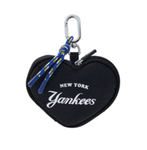 MLB Heart Pouch Mini Keyring New York Yankees Keychain Bag Accessory Bla... - $39.60