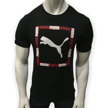 Nwt Puma Msrp $40.99 Type Box Tee Men&#39;s Black Crew Neck Short Sleeve T-SHIRT S - £15.04 GBP