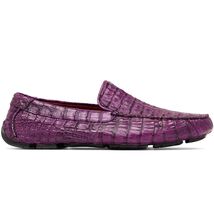 Marco Di Milano genuine caiman slip-on driving loafer Shoes Remo Purple image 2