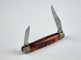 Vintage Frost Cutlery Beretta poket knife stag handle 2-blade small size - $23.75