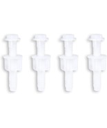 For Top Mount Toilet Seat Hinges, There Are 4 Universal White Plastic To... - £24.59 GBP