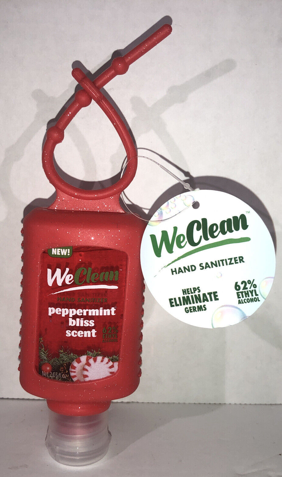 Peppermint Bliss Scent Hand Sanitizer By WeClean-1-2.03oz Blt W Purse/At... - $5.82