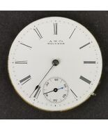 American Waltham Watch Co  &quot;Seaside&quot; movement lever face hands 1873 6s 7... - $545.74 MXN
