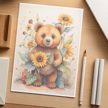 48  Sheets of  Decorative Stationery Paper for Letters , 8.5 x 11 - Bears#06713 - £19.75 GBP