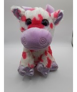 7 Inch White Cow with Pink Spots Plush - £11.81 GBP