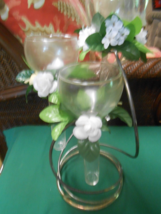 NIB-Great 3 Piece Floating Candle Holders With Flowers 16&quot; - £14.13 GBP