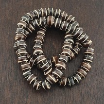 Vintage Tibetische Yak Knochen (Büffel) Perlen Perlenkette 11,5 mm - $438.60 MXN