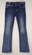 Miss Me Jeans Mid Rise Boot Cut Women Size 28 x 32 MP5899B3V Crystal Cross - $34.64