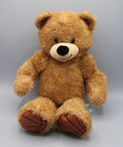 Build-A-Bear Brown Tan Basketball Feet Ears 18&quot; Plush Stuffed Animal Bear - £14.70 GBP