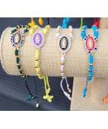 Rosary-style bracelets with beads / Pulseras tipo rosario con balines - $20.00