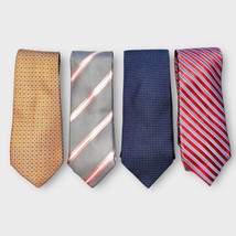 LOT OF 4 NECK TIES - Spring Colors - Brooks Brothers, Michael Kors, more - £30.44 GBP