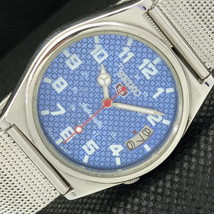 Seiko 5 Automatic 7025A Japan Mens Date Blue Watch + 1 Strap a302758-1 - £28.38 GBP