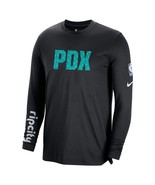 NWT mens large tall Portland Trail Blazers city edition on court LS logo... - $56.99