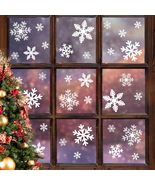 135Pcs Christmas Window Clings Snowflakes Window Decals Static Window St... - $184.44 MXN