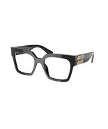 Miu Miu Eyeglasses MU04UV 1AB1O1 52mm Black / Demo Lens - $5,230.01 MXN