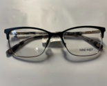 Nine West Eyeglasses Frames NW1089 001 Black Silver Cat Eye Full Rim 52-... - $54.45