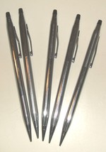 Cross chrome lot of five (5) mechanical pencils all work; all with erasers - £35.39 GBP