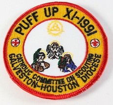 Vintage 1991 Puff Up Catholic Diocese Galveston Boy Scouts of America BSA Patch - £9.18 GBP