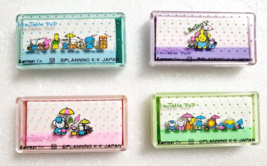 Eraser with Case 4 pieces LEMON Mizutama Pop Super Retro Cute Old Vintage - $44.53