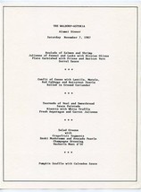 Waldorf Astoria Hotel Alumni Dinner Menu 1987 New York City  - £14.24 GBP