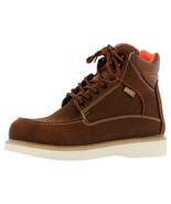 Mens Chedron Work Boots Real Leather Slip Oil Resistant Soft Toe Size 6,... - $82.04 CAD