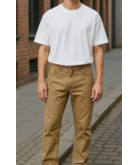 Levi&#39;s 514 Brown Tan Khakis 35x30 Men&#39;s Straight Leg Jeans Pants - $33.44 CAD