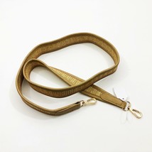 JEN &amp; CO.  Guitar Style Strap 48x1.5 inches Tan with Gold Thread Goldton... - $277.27 MXN