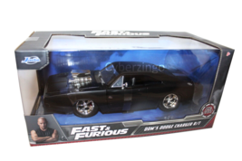 Fast &amp; Furious Dom&#39;s Dodge Charger RT Jada 1:24 Diecast Model Car New In Box - £17.19 GBP