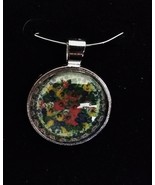 Design 44 Polish Pottery necklace Choice of Pendant w/ Glass Cabochon Si... - £3.38 GBP