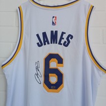 1Lebron James Autographed Los Angeles Lakers Jersey White - COA - $346.50