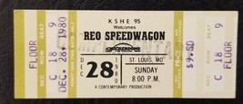 REO SPEEDWAGON - VINTAGE DEC. 28, 1980 ST. LOUIS, MO UNUSED WHOLE CONCER... - £19.52 GBP