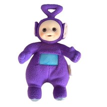 VTG 1998 Hasbro Teletubbies 14” Plush Rubber Face Purple Tinky Winky Stu... - $18.56