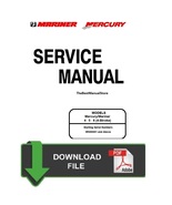 Mercury Mariner 4 5 6hp 4Stroke Service Shop & Repair Manual - $9.95