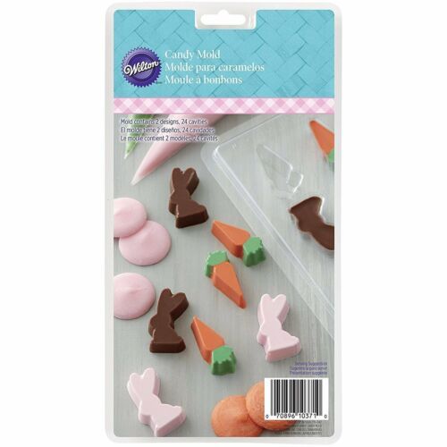 Primary image for Wilton Mini Bunny and Carrots 24 Cavity Candy Melts Mold