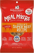 Stella And Chewys Dog Freeze-Dried Meal Mixer Stellas Beef 1oz. (Case Of 8) - £32.60 GBP