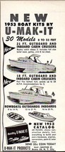 1953 Print Ad U-Mak-It Boat Kits Bronx 59, New York City,NY - $10.21