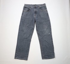 Vintage Sean John Mens 36x32 Distressed Baggy Fit Wide Leg Denim Jeans Blue - £54.87 GBP