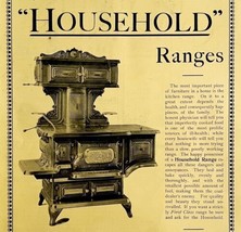 Household Wood Burning Cook Range 1894 Advertisement Victorian Grate DWII9 - £31.44 GBP