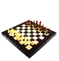 Wooden Chess Game Set Board Hand Crafted Folding Chess Board Travel Game - $29.99