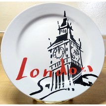 8&quot; London Pacific Island Creations Travel Cities Plate Salad or Dessert ... - $221.57 MXN