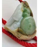 Hollow Hand Carving Icy Green Burma Jadeite Jade Dragon Hand Piece # 305 carat # - £771.17 GBP