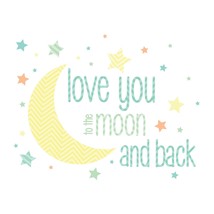 WallPops I Love You to the Moon Wall Wishes - £11.83 GBP