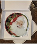 The Peggy Karr Winter  Santa Fused Glass 11 In. - $64.35
