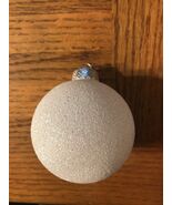 Glittery White Plastic Christmas Ornament - $215.72 MXN