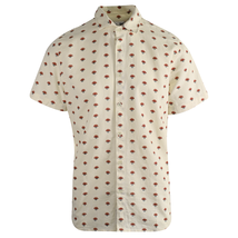 O&#39;Neill Men&#39;s Shirt White Sunset Print Chambray Short Sleeve Woven (310) - £15.98 GBP