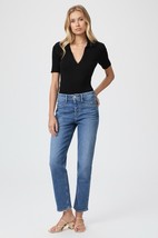 Paige Sarah Straight Ankle SIZE 28 Women Distressed High Waist Grinder H... - $39.99