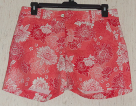 New Womens Isaac Mizrahi New York Pretty Floral Print Short W/ Pockets Size 10 - £22.13 GBP